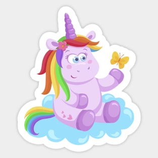 Unicorn enjoy Sticker